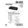 SONY XM6020 Manual de Servicio