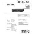 SONY CDP761/E Manual de Servicio