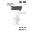 SONY CDX60X Manual de Servicio