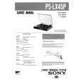 SONY PSLX45P Manual de Servicio
