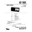 SONY ICF780S Manual de Servicio