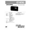SONY ICFM200S Manual de Servicio