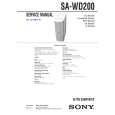 SONY SAWD200 Manual de Servicio