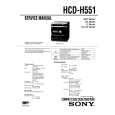 SONY HCDH551 Manual de Servicio