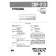 SONY CDP310 Manual de Servicio