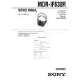 SONY MDRIF630RK Manual de Servicio