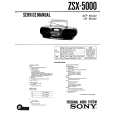 SONY ZSX5000 Manual de Servicio