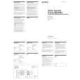 SONY XS-F1020 Manual de Usuario