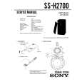 SONY SSH2700 Manual de Servicio