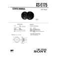 SONY XSE175 Manual de Servicio