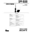 SONY SPP8500 Manual de Servicio