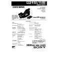 SONY CCDV700 Manual de Servicio