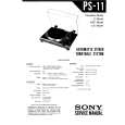 SONY PS11 Manual de Servicio