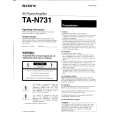 SONY TAN731 Manual de Usuario