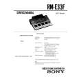 SONY RME33F Manual de Servicio