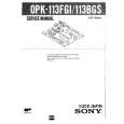 SONY OPK113FGI/BG Manual de Servicio