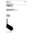 SONY TGV-3 Manual de Usuario