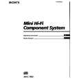 SONY MHC-7900 Manual de Usuario