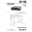 SONY XR-1100 Manual de Usuario