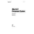 SONY MHC-3500 Manual de Usuario