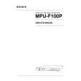 SONY MPUF100P Manual de Servicio