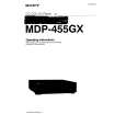 SONY MDP-455GX Manual de Usuario