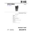 SONY M440 Manual de Servicio