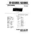 SONY XR6650RDS Manual de Servicio