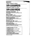 SONY XR-U551 Manual de Usuario