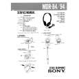 SONY MDR94 Manual de Servicio