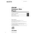 SONY CDX-M800 Manual de Usuario
