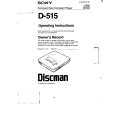 SONY D-515 Manual de Usuario