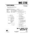 SONY MHC3700 Manual de Servicio