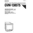 SONY GVM-1305TS Manual de Usuario