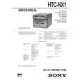 SONY MHC-NX1 Manual de Usuario
