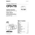 SONY CFD-770 Manual de Usuario