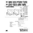 SONY KVMT2000 Manual de Servicio