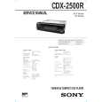 SONY CDX2500R Manual de Servicio
