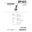 SONY SPPH273 Manual de Usuario