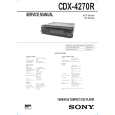 SONY CDX-4270R Manual de Servicio