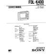 SONY FDL-K400 Manual de Usuario