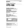 SONY XTC-100 Manual de Usuario