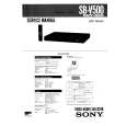 SONY SBV500 Manual de Servicio