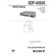 SONY XDP4000X Manual de Servicio