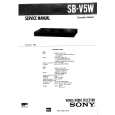 SONY SBV5W Manual de Servicio