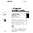 SONY MDXC6500R Manual de Usuario