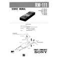 SONY RM111 Manual de Servicio