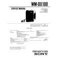 SONY WMDX100 Manual de Servicio