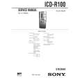 SONY ICD-R100PC Manual de Usuario