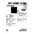 SONY KPRS53MN1 Manual de Servicio